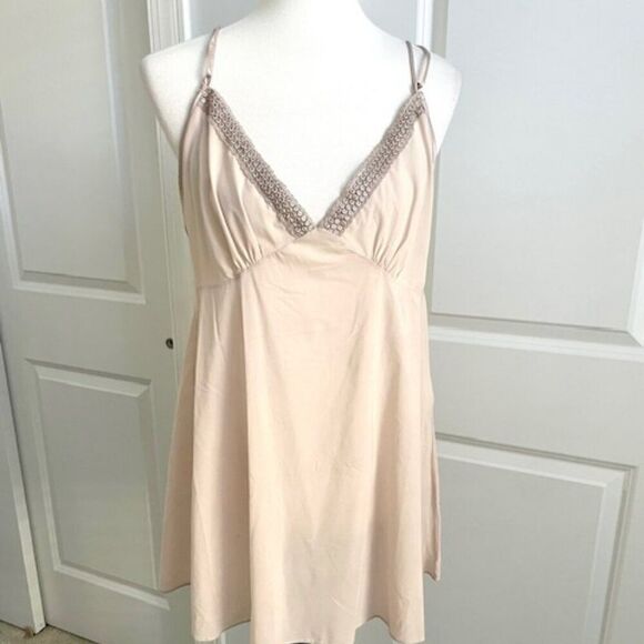 ABS Intimates Mink Light Pink Nightie Wedding Bride Honeymoon Lingerie Large - Picture 1 of 5